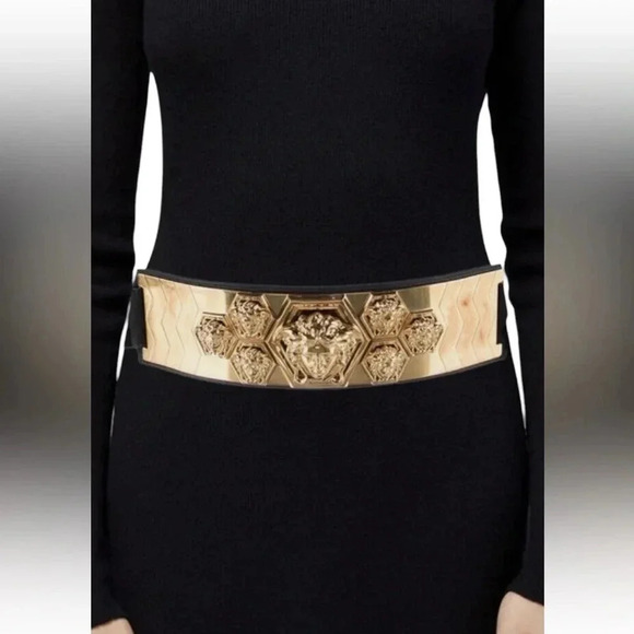Rare Versace Limited Edition Medusa Bondage Leather Belt. - Picture 1 of 12